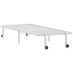vidaXL Cadre de lit sans matelas pliable blanc 75x190 cm acier