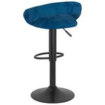 vidaXL Tabourets de bar lot de 2 bleu velours