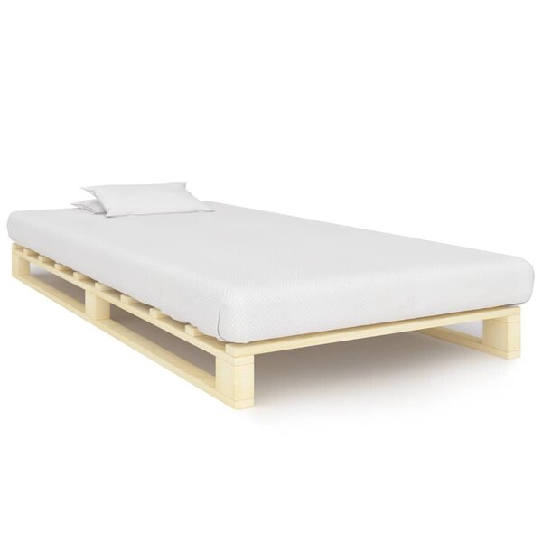 vidaXL Cadre de lit de palette Bois de pin massif 90 x 200 cm