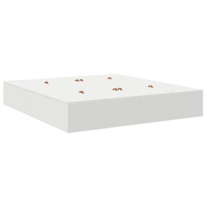 vidaXL Cadre de lit avec rangement avec stockage Blanc 180 x 200 cm