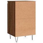 vidaXL Buffets 2 Pièces chêne marron 40x35x70 cm bois d'ingénierie