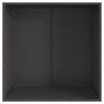 vidaXL Braise Noir 80 x 80 x 43 cm Acier