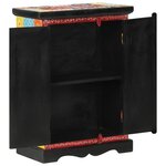 vidaXL Buffet peint à la main avec portes 53x30x75 cm Bois de manguier