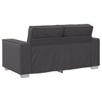 Canapé Loveseat vidaXL Gris 120 cm en simili cuir