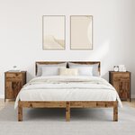 vidaXL Armoires de Chevet 2 Pièces Bois Ancien 40x42x60 cm Bois d'Ingénierie