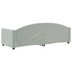 vidaXL Lit de repos sans matelas gris clair 80x200 cm velours