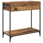 vidaXL Table console Bois Ancien 75 x 34 5 x 75 cm Bois d'ingénierie