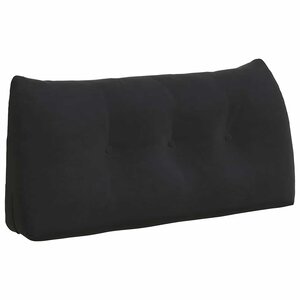 vidaXL Coussin de Dos Noir 100 x 24 x 50 cm Velours