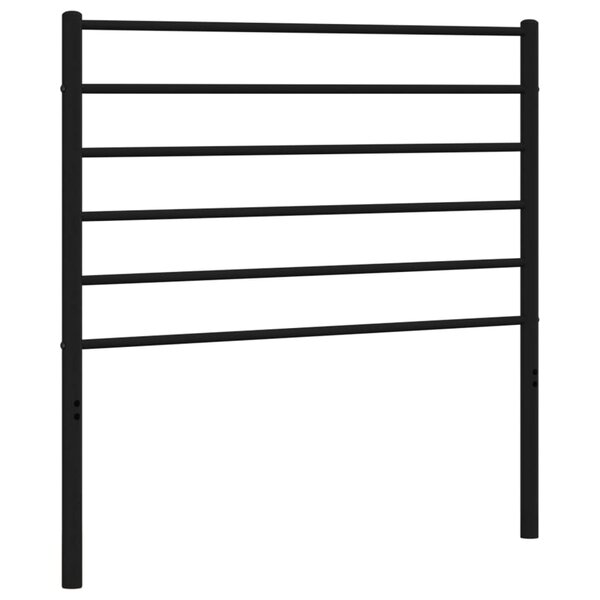 vidaXL Tête de lit de remplacement métal noir 107 cm