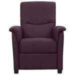 vidaXL Fauteuil inclinable Violet Tissu
