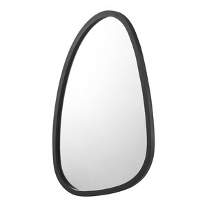 Miroir mural asymétrique 62 x 50 cm noir mat 03_0007905