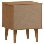 vidaXL Table de chevet MOLDE Marron 40x35x48 cm Bois de pin solide