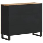 vidaXL Buffet avec 2 portes 90x33x75 cm bois massif de manguier