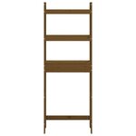 vidaXL Étagère de toilette Marron miel 63x26x171 cm Bois de pin massif