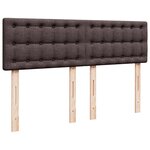 vidaXL Sommier à lattes de lit avec matelas Marron foncé 160x200 cm