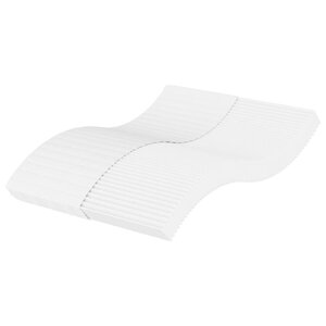 vidaXL Matelas en mousse blanc 120x200 cm dureté H2 H3
