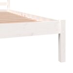 vidaXL Cadre de lit sans matelas 150x200 cm blanc