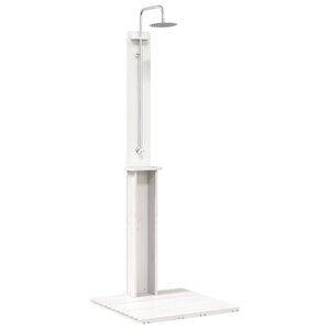 vidaXL Douche d'extérieur 206 cm Blanc
