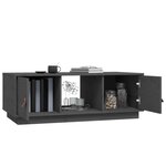 vidaXL Table basse Gris 100x50x35 cm Bois massif de pin