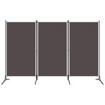 vidaXL Cloison de séparation 3 panneaux Anthracite 260x180 cm