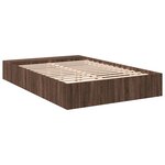 vidaXL Cadre de lit chêne marron 150x200 cm bois d'ingénierie