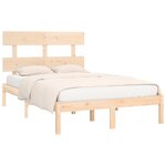 vidaXL Cadre de lit sans matelas 120x200 cm bois massif