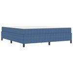 vidaXL Cadre de lit avec matelas Bleu 180 x 200 cm tissu