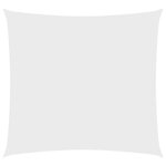 vidaXL Voile de parasol tissu oxford carré 2 5x2 5 m blanc