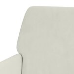 vidaXL Fauteuil Crème 62x79x79 cm Velours