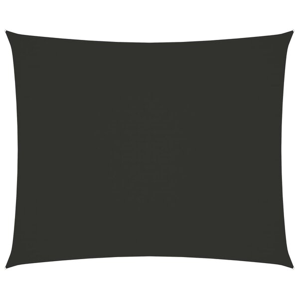 vidaXL Voile de parasol tissu oxford rectangulaire 5x6 m anthracite