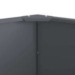 vidaXL Jardinière Anthracite 90 x 90 x 50 cm Acier