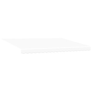 vidaXL Auvent rétractable Blanc 450 × 350 cm Polyester et Aluminium