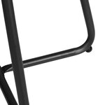 Table ronde métal - couleur noir
