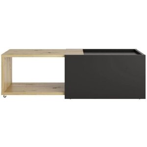 Table basse coulissante 74 5 x Hauteur 38 5 x 49 5 cm - Slide