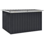 vidaXL Boîte de rangement de jardin Anthracite 149x99x93 cm