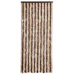 vidaXL Moustiquaire Beige et marron clair 90x200 cm Chenille