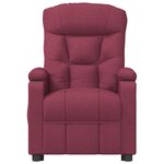 vidaXL Fauteuil de massage Rouge bordeaux Tissu