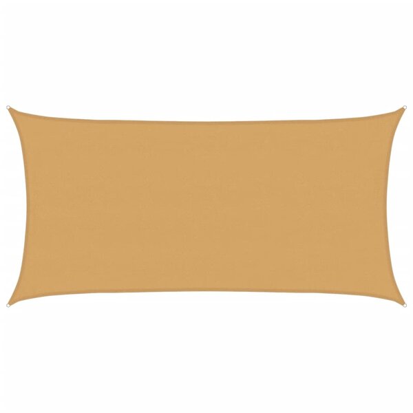 vidaXL Voile d'ombrage 160 g/m² rectangulaire sable 4x7 m PEHD