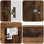 vidaXL Ensemble de mobilier de salle de bain 2 Pièces Bois ancien