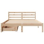 vidaXL Cadre de lit sans matelas 120x190 cm bois de pin massif