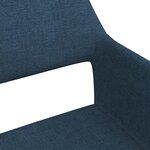 Vidaxl chaises à manger lot de 2 bleu tissu
