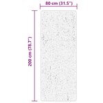vidaXL Tapis HUARTE à poils courts doux et lavable rouge 80x200 cm