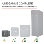 Boîte aux lettres Soléa  1 porte  Gris anthracite aspect sablé REN 0206MS