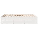 vidaXL Cadre de lit sans matelas avec tiroirs 140x190 cm bois de pin