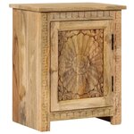 vidaXL Table de chevet Bois de manguier massif 40x30x50 cm
