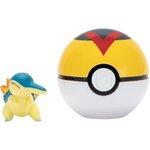 Jazwares PKW4150 - Pokémon Héricendre et Speed Ball Clip 'N' Go