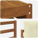vidaXL Ensemble de canapés d'extérieur 7 pc Naturel et Crème