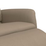 vidaXL Fauteuil inclinable avec repose-pieds cappuccino similicuir