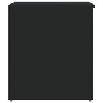 vidaXL Coffre de rangement Noir 84x42x46 cm Bois d'ingénierie