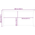 vidaXL Voile d'ombre Orange et marron 6 x 3 m 100   polyester Oxford